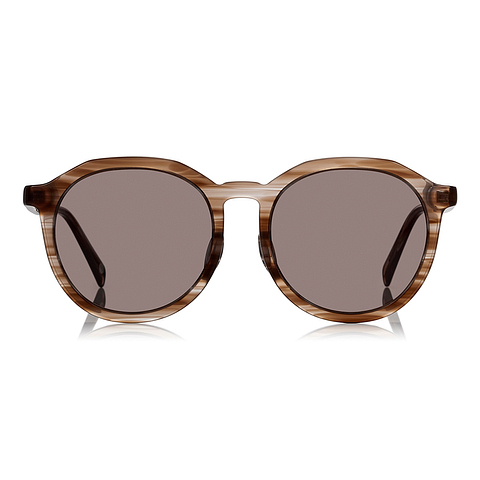 OWNDAYS | SUN Light Brown Full Rim Boston left side