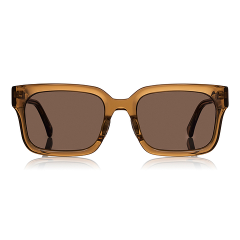 OWNDAYS | SUN Light Brown Full Rim Rectangle left side