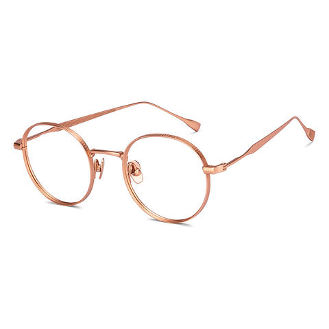 OWNDAYS Online Rose Gold Full Rim Round right side