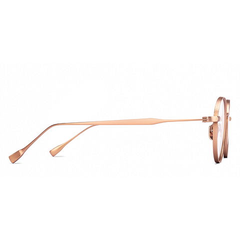 OWNDAYS Online Rose Gold Full Rim Round left side