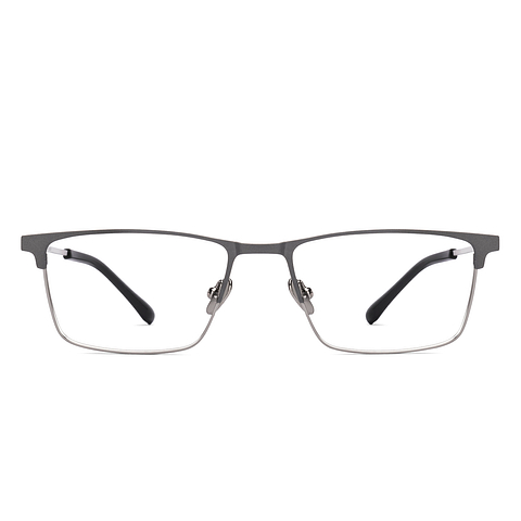 OWNDAYS Online Silver Full Rim Rectangle right side OWNDAYS Online Silver Full Rim Rectangle right side