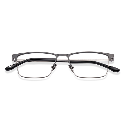 OWNDAYS Online Silver Full Rim Rectangle left side OWNDAYS Online Silver Full Rim Rectangle left side
