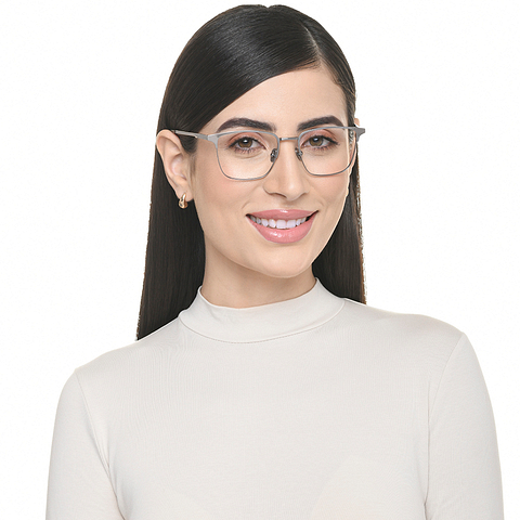 OWNDAYS Online Silver Full Rim Square right side