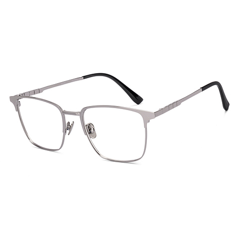 OWNDAYS Online Silver Full Rim Square right side