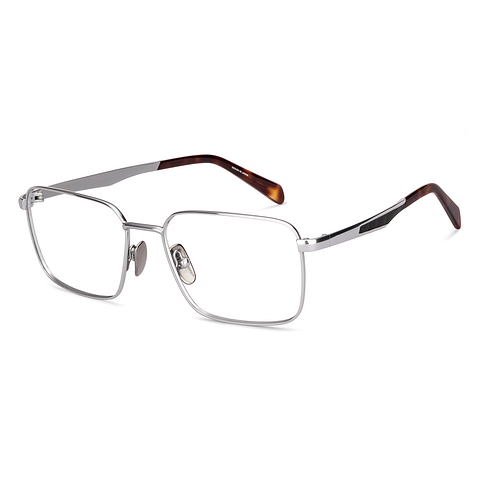 Buy Silver Full Rim Square OWNDAYS Titanium OD E50053 M Eyeglasses - Main Image