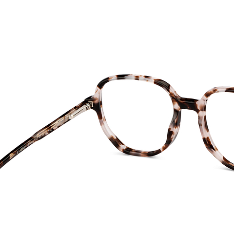 OJOS White Full Rim Geometric right side