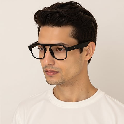 Phonic Black Full Rim Square left side