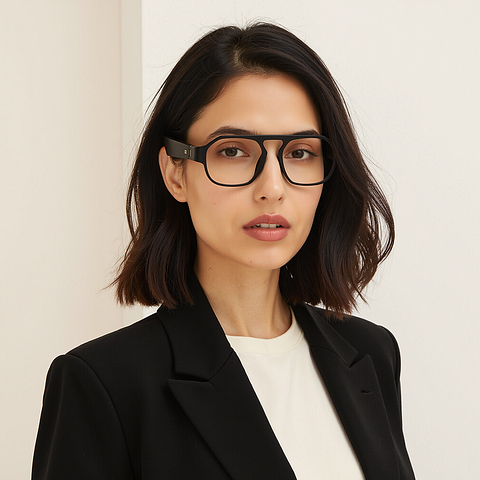 Phonic Black Full Rim Square right side