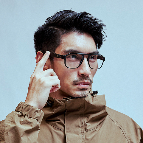 Phonic Black Full Rim Square left side