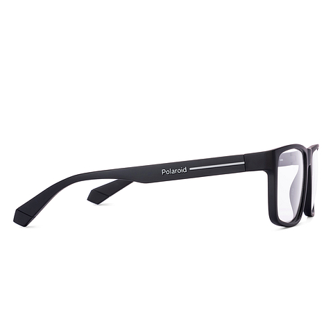 Polaroid Black Full Rim Square left side