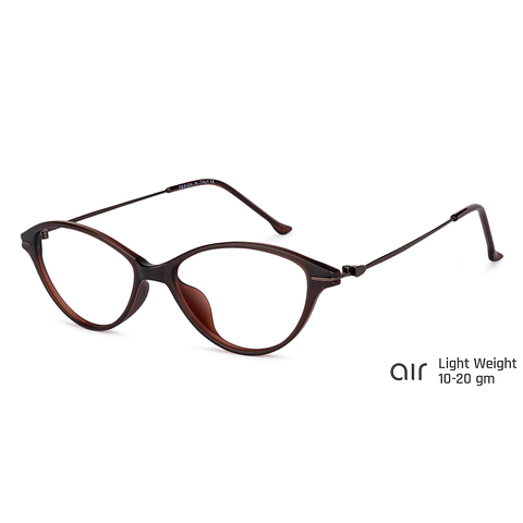 Buy Matte Brown Full Rim Cat Eye Lenskart Air Online Air fusion