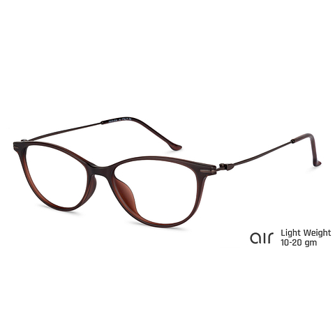 Lenskart Air Online Light Brown Full Rim Cat Eye right side
