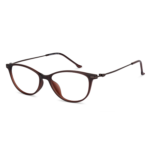 Lenskart Air Online Light Brown Full Rim Cat Eye left side
