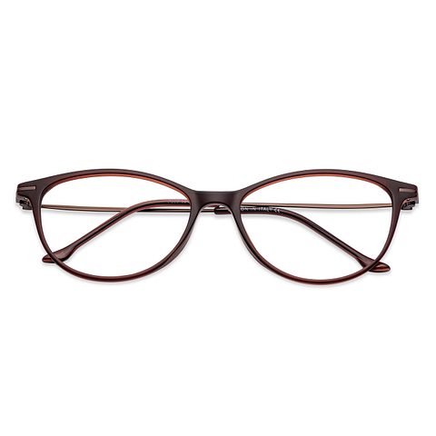 Lenskart Air Online Brown Full Rim Cat Eye right side