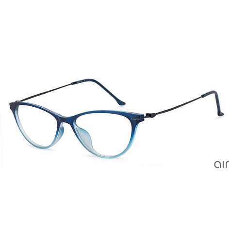 Buy Matte Blue Transparent Blue Full Rim Cat Eye Lenskart