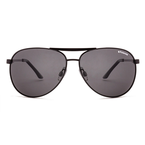 Polaroid Black Full Rim Aviator left side