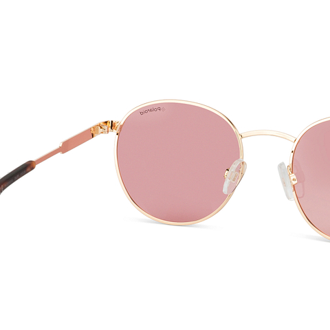 Polaroid Gold Full Rim Round right side