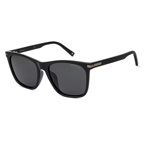 Polaroid Black Full Rim Square left side