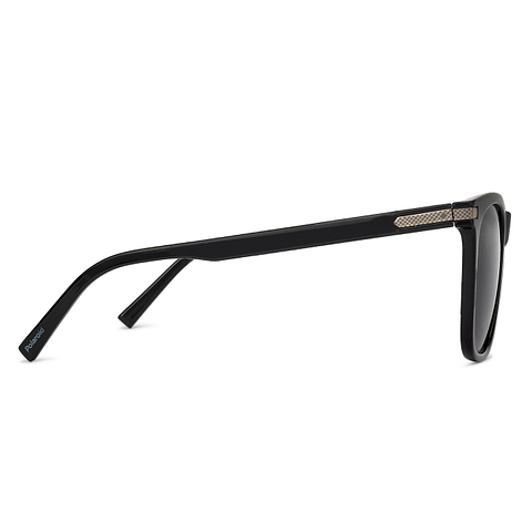 Polaroid Black Full Rim Square left side
