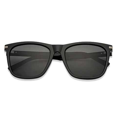 Polaroid Black Full Rim Square left side