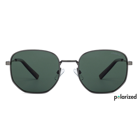 Polaroid Mid Gunmetal Full Rim Geometric right side Polaroid Mid Gunmetal Full Rim Geometric right side