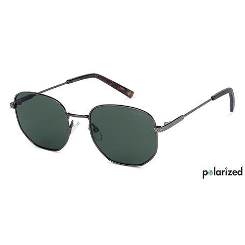 Polaroid Mid Gunmetal Full Rim Geometric left side Polaroid Mid Gunmetal Full Rim Geometric left side