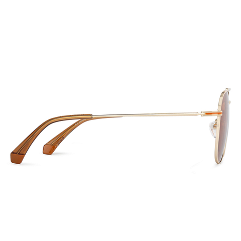 Polaroid Gold Full Rim Square left side Polaroid Gold Full Rim Square left side