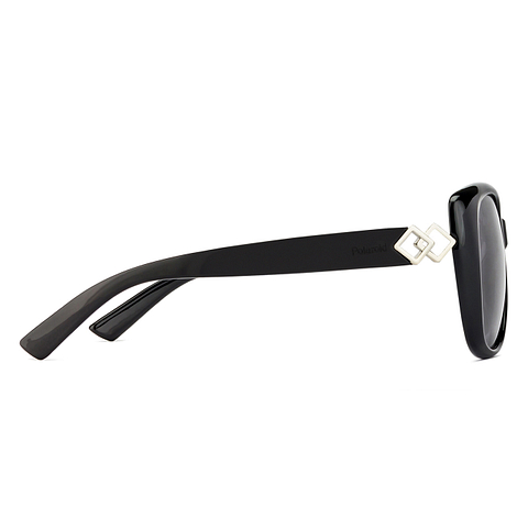 Polaroid Black Full Rim Cat Eye left side