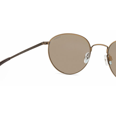 Polaroid Light Brown Full Rim Round right side