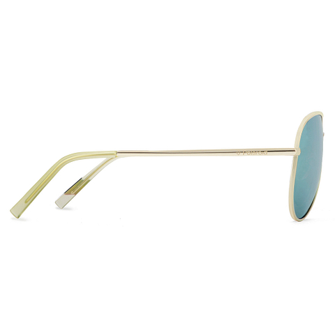 Polaroid Gold Full Rim Aviator left side
