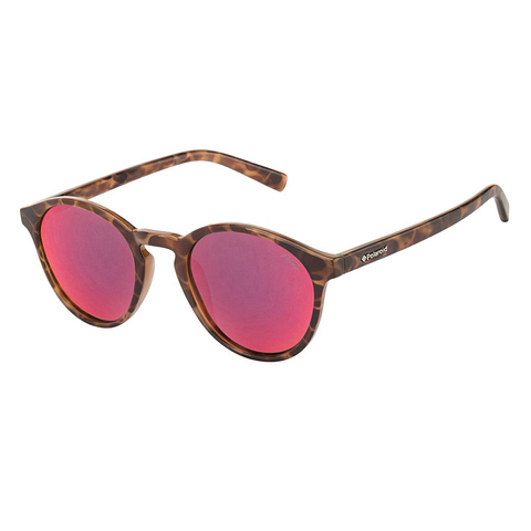 Polaroid Light Brown Full Rim Round left side Polaroid Light Brown Full Rim Round left side