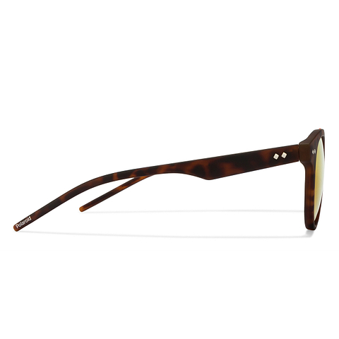 Polaroid Orange Full Rim Round left side