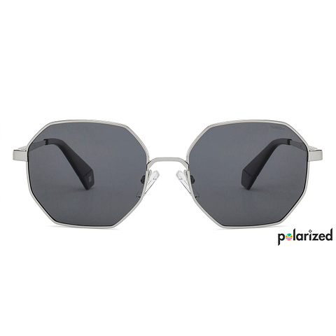 Polaroid Mid Gunmetal Full Rim Geometric right side Polaroid Mid Gunmetal Full Rim Geometric right side