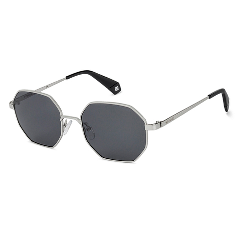 Polaroid Mid Gunmetal Full Rim Geometric left side Polaroid Mid Gunmetal Full Rim Geometric left side