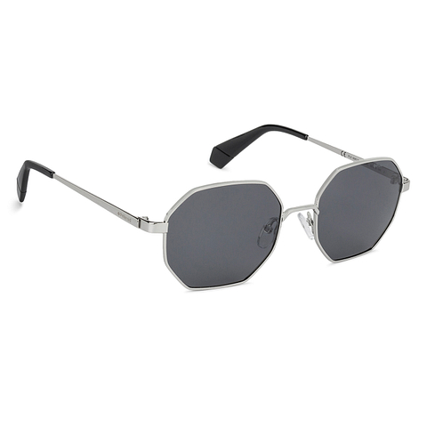 Polaroid Mid Gunmetal Full Rim Geometric right side Polaroid Mid Gunmetal Full Rim Geometric right side