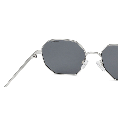 Polaroid Mid Gunmetal Full Rim Geometric right side Polaroid Mid Gunmetal Full Rim Geometric right side