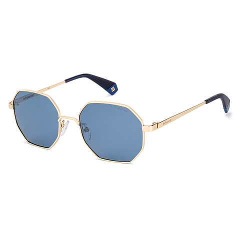 Polaroid Gold Full Rim Hexagonal left side Polaroid Gold Full Rim Hexagonal left side