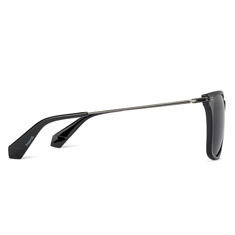 Polaroid Black Full Rim Square left side