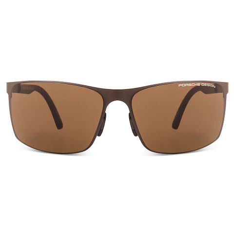 Porsche Design Light Brown Full Rim Rectangle left side Porsche Design Light Brown Full Rim Rectangle left side