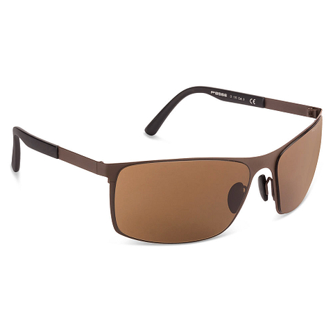 Porsche Design Light Brown Full Rim Rectangle left side Porsche Design Light Brown Full Rim Rectangle left side