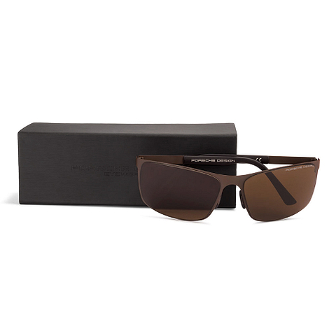 Porsche Design Light Brown Full Rim Rectangle right side Porsche Design Light Brown Full Rim Rectangle right side