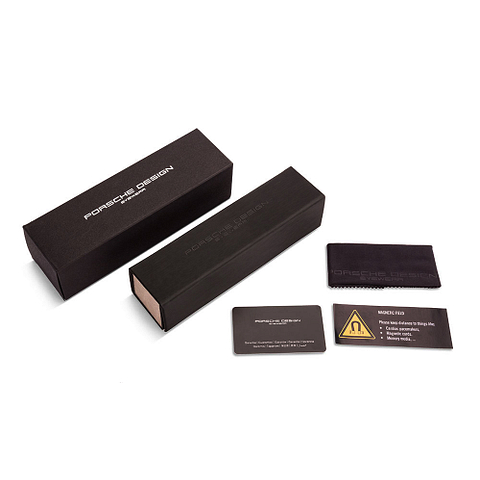 Porsche Design Light Brown Full Rim Rectangle left side Porsche Design Light Brown Full Rim Rectangle left side
