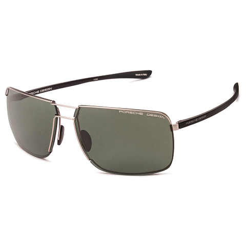 BRANDED Mid Gunmetal Full Rim Rectangle right side