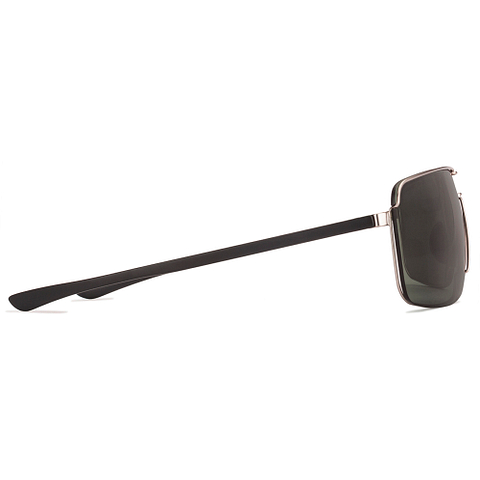 BRANDED Mid Gunmetal Full Rim Rectangle right side