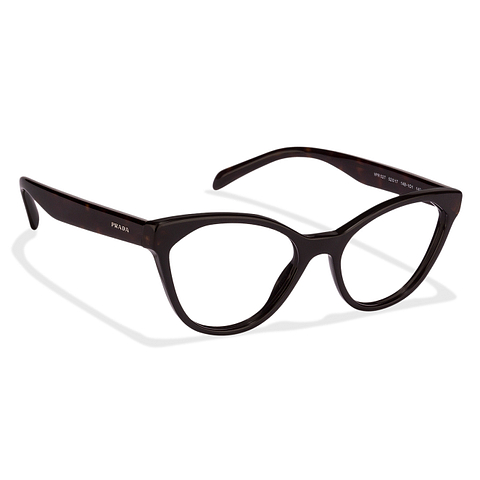 Prada Black Full Rim Cat Eye left side Prada Black Full Rim Cat Eye left side