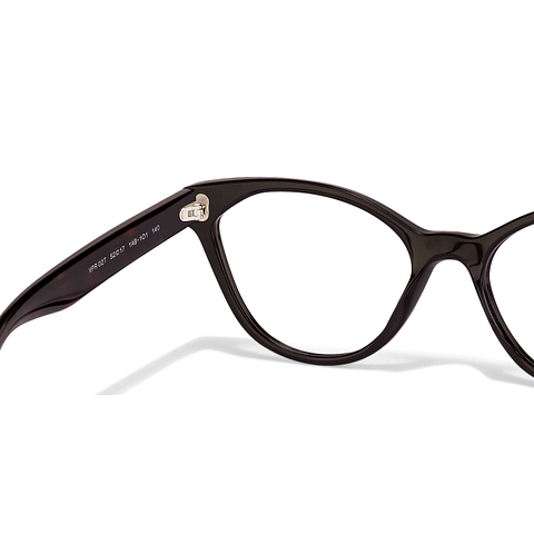 Prada Black Full Rim Cat Eye left side Prada Black Full Rim Cat Eye left side