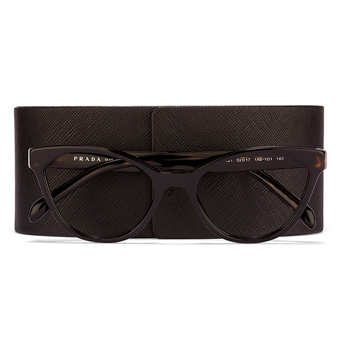 Prada Black Full Rim Cat Eye right side Prada Black Full Rim Cat Eye right side