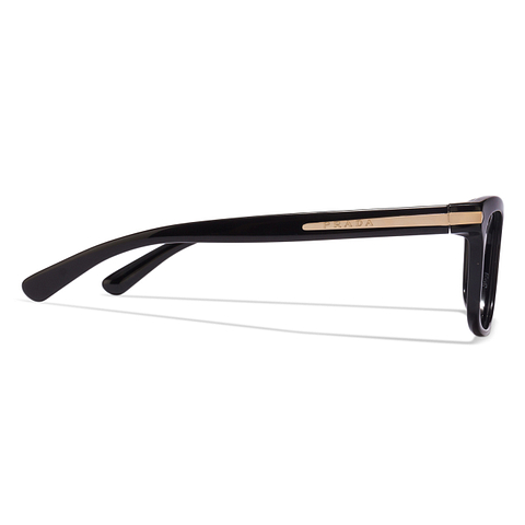 Prada Black Full Rim Geometric left side