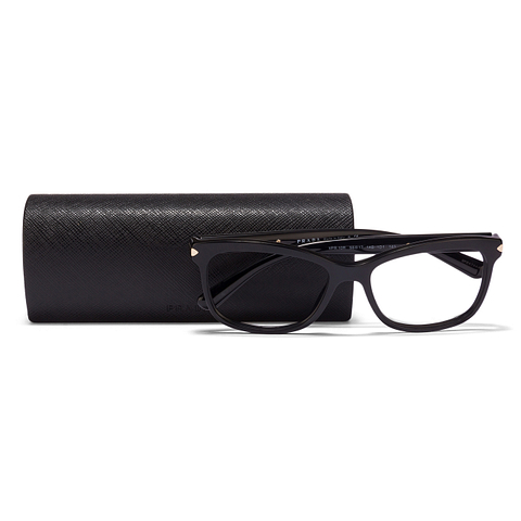 Prada Black Full Rim Geometric right side