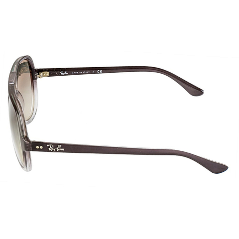 BRANDED Purple Transparent Full Rim Aviator right side